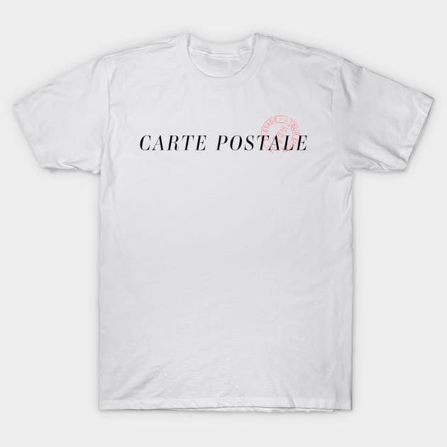 Carte Postale - Vintage French Postcard T-Shirt by CuppaJoey